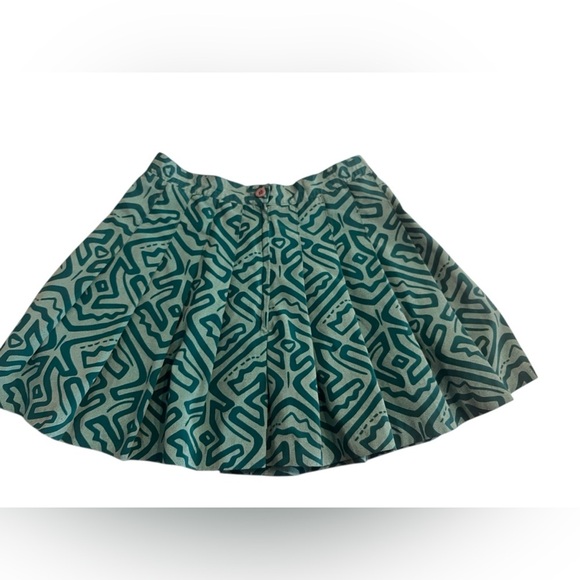 Vintage Le Coq Sportif Geometric Print Tennis Golf Skirt Sz 6 - Picture 3 of 9
